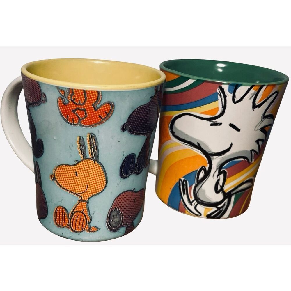 Peanuts Vintage Woodstock Mugs SET**